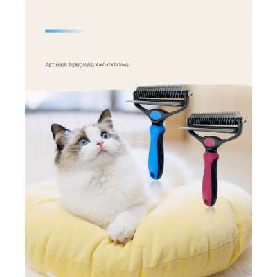 Pet Cleaning Slicker Brush Gently Removes Loose Undercoat, Mats And Tangled Hair Brushed With The Grooming Brush Combs Tools