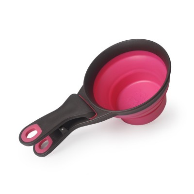 Multifunction Dog Folding Food Scoop Spoon Sealing Clip Measuring Cup Cat Pet Food Scoop Spoon