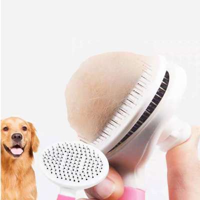 Cleaning Slicker Brush Gently Removes Loose Undercoat Mats And Tangled Hair Brushed Pet The Grooming Combs Tools