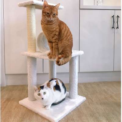 Toy Cat Tree Wear-Resistant Sisal Pet Climbing Frame Cat Scratching Post