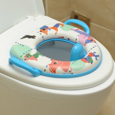 Cartoon cute and comfortable potty training toilet seat for children baby toilet potty training seat